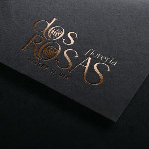 unique logo for florist dos Rosas